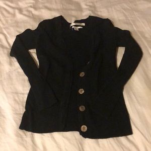 Black Button-Up Cardigan